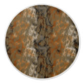 Brons en Kopermarmer Abstract Keramische Knop (Voorkant)