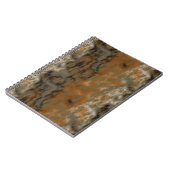 Brons en Kopermarmer Abstract Notitieboek (Linkerzijde)