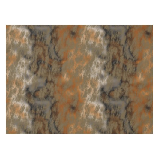 Brons en Kopermarmer Abstract Tafelkleed (Voorkant (Horizontaal))