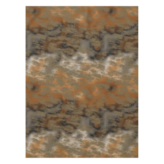 Brons en Kopermarmer Abstract Tafelkleed (Voorkant)