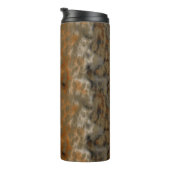 Brons en Kopermarmer Abstract Thermosbeker (Geroteerd rechts)