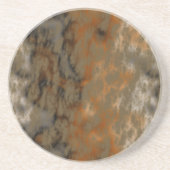 Brons en Kopermarmer Abstract Zandsteen Onderzetter (Voorkant)