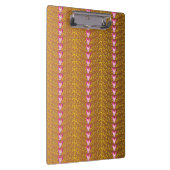  Brons en roze Floral Violet patroon Klembord (Rechts)