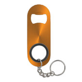 Brons glanzend faux metal monogram mini flessenopener (Achterkant)