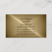 Brons Glanzend Roestvrij staal Metaal 3 Visitekaartje (Achterkant)