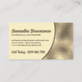 Brons goud Bold Simpel Visitekaartje (Achterkant)