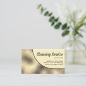 Brons goud Bold Simpel Visitekaartje (Staand voorkant)