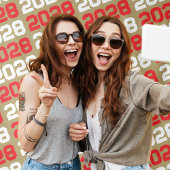 Brons Goud en Rood Afstuderen Achtergrond Wandkleed