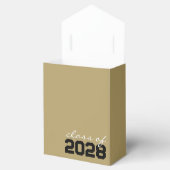 Brons Goud & Zwart Afstuderen Favor Boxes Bedankdoosjes (Geopend)