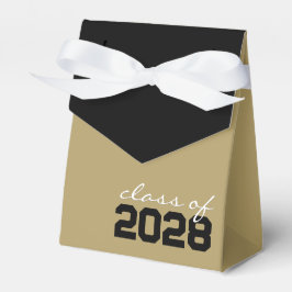 Brons Goud & Zwart Afstuderen Favor Boxes Bedankdoosjes