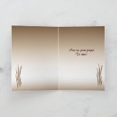 Brons Grass Dia del Padre Kaart (Binnen)