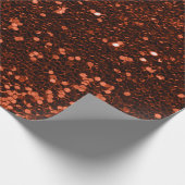 Brons Honing Koper Glitter Sparkly Bruiloft Bruids Cadeaupapier (Hoek)