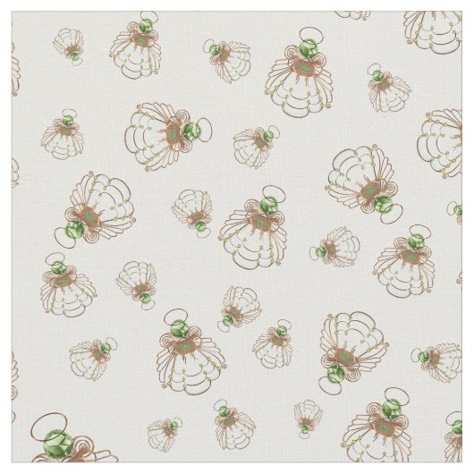 Brons kerstengel uit het Random Pattern van Hope Stof (Close Up)