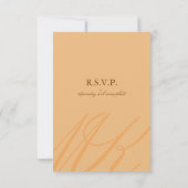 Brons koper Infinity Hand gesp bruiloft RSVP Kaartje (Achterkant)