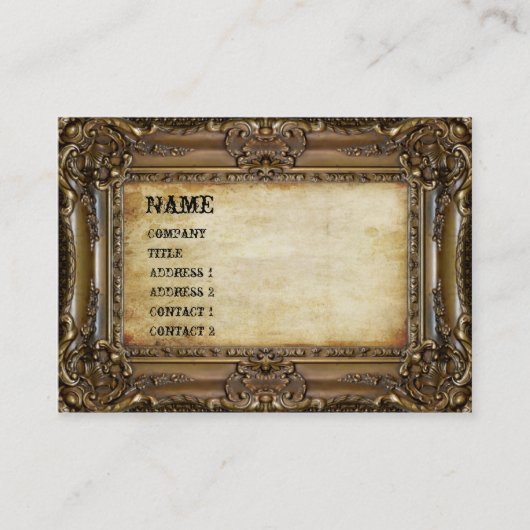 Brons Lijst - Visitekaartje (Voorkant)