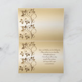 Brons met ivoren lint Bedankt Card (Binnen)