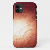 Brons metaalleder Case-Mate iPhone case (Achterkant)