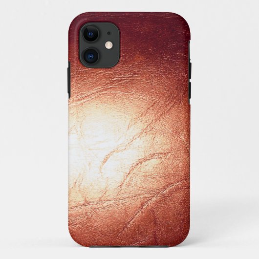 Brons metaalleder Case-Mate iPhone case (Achterkant)
