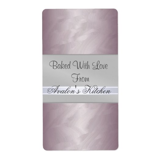Brons Metal Folie Holiday Baking Label (Voorkant)