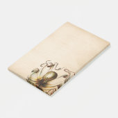 Brons Octopus Aged Sepia Steampunk Travel Post-it® Notes (Schuin)