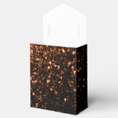 Brons oranje bruin koper faux sparkles Sweet 16 Bedankdoosjes (Geopend)