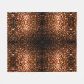 Brons oranje bruin koper nepschittert glinstert fleece deken (Voorkant (Horizontaal))