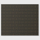Brons  Pinwheel Damask Cadeaupapier (Vlak)
