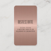 Brons roestvrij staal gat metaal visitekaartje (Achterkant)