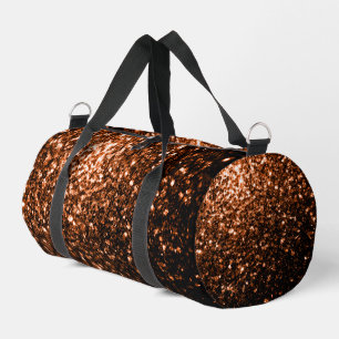 Brons sinaasappel bruin koperen faux glitter schit plunjezak