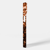 Brons Sinaasappel Bruine mousserende Case-Mate iPhone Case (Achterkant / Rechts)