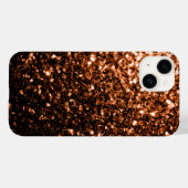 Brons Sinaasappel Bruine mousserende Case-Mate iPhone Case (Achterkant (horizontaal))