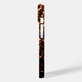 Brons Sinaasappel Bruine mousserende Case-Mate iPhone Case (Achterkant / Links)