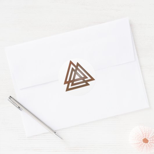 Brons Valknut Stickers (Envelop)