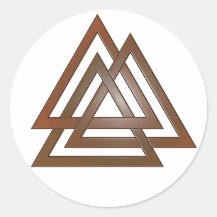 Brons Valknut Stickers