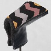 Brons Verzilverd Goud Golfheadcover (3/4 voorkant)