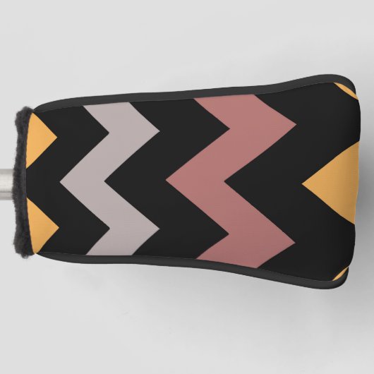 Brons Verzilverd Goud Golfheadcover (Voorkant)