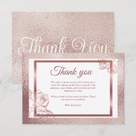 Brons Volwassen Dubbele Gewricht tweeling verjaard Bedankkaart