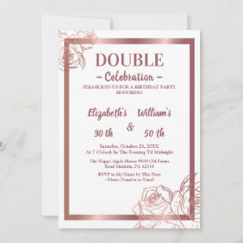 Brons Volwassen Dubbele Gewricht tweeling verjaard Kaart