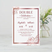 Brons Volwassen Dubbele Gewricht tweeling verjaard Kaart (Staand voorkant)