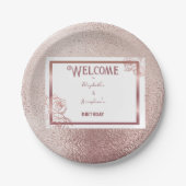 Brons Volwassen Dubbele Gewricht tweeling verjaard Papieren Bordje (Voorkant)