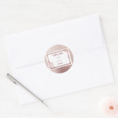 Brons Volwassen Dubbele Gewricht tweeling verjaard Ronde Sticker (Envelop)