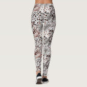 Brons/Wit/Zwart Dierenprint Vrouwen Leggings (Achterkant)