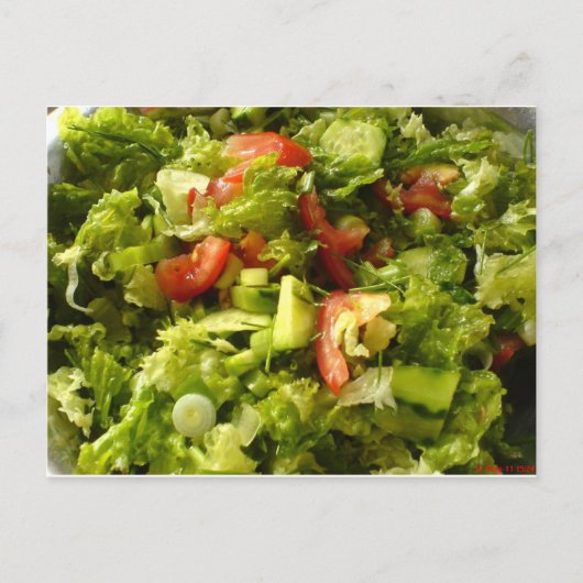 bronsalade briefkaart (Voorkant)