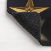 bronse ster en paars hart muismat (Hoek)