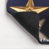 bronse ster en paarse hartmousepad muismat (Hoek)