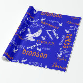 Bronson Eagles Wrapping Paper Cadeaupapier (Uitgerold)