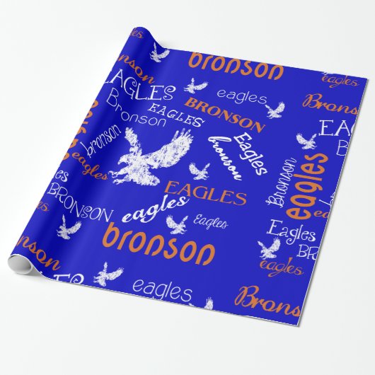 Bronson Eagles Wrapping Paper Cadeaupapier (Uitgerold)