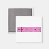 Bronson periodiek table name magnet (Voorkant / Achterkant)