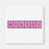 Bronson periodiek table name magnet (Voorkant)
