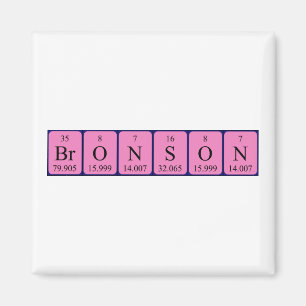 Bronson periodiek table name magnet